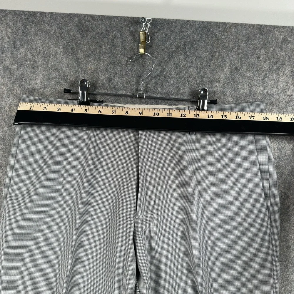 Banana‎ Republic Dress Pants Mens 35x30 Gray Wool Modern Slim Fit Nanotex Check